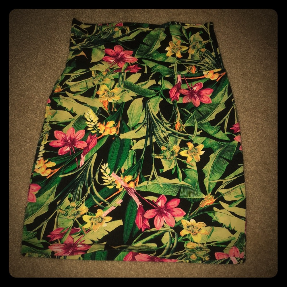 Floral Pencil Skirt